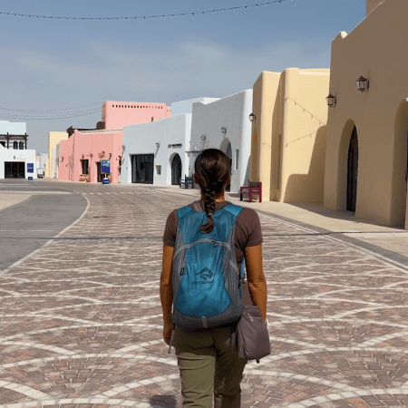 Walking through Mina District, Doha, Qatar
