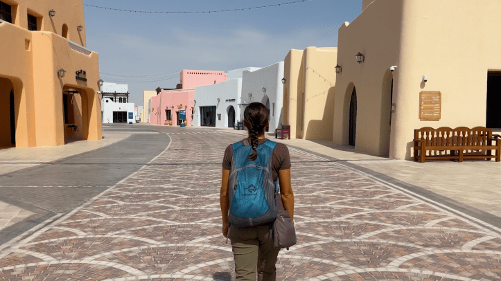 Walking through Mina District, Doha, Qatar
