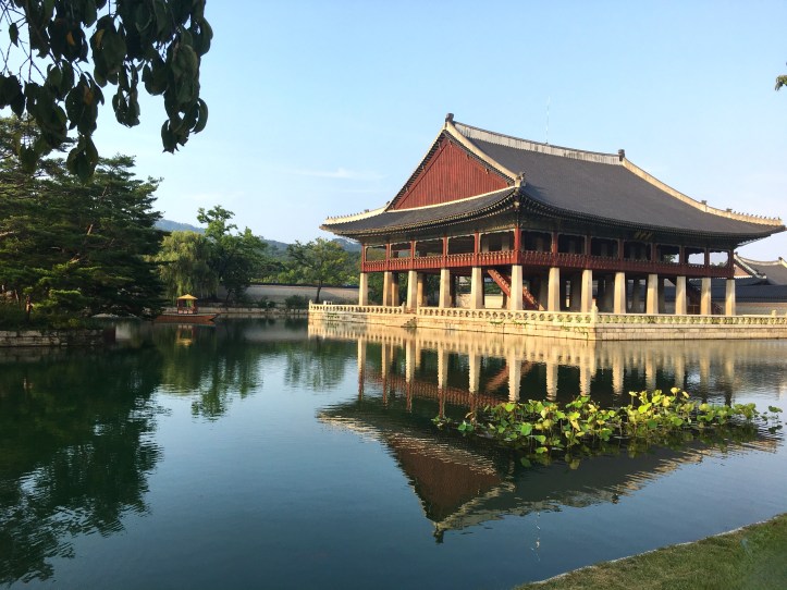 Hanboks in Gyeongbokgung Palace, Seoul, South Korea